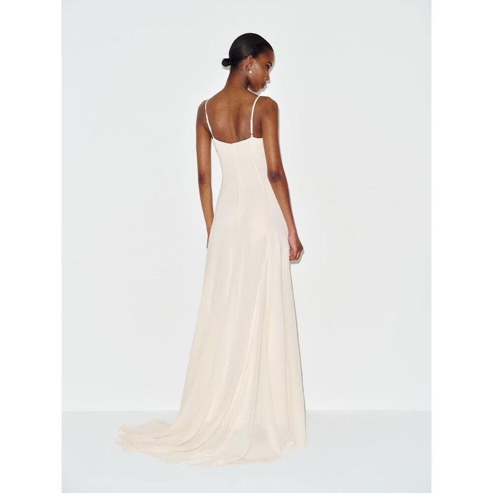 New Reformation Sirinda fior di latte Dress Elegant Ivory bridal dress, max gown - Picture 5 of 16